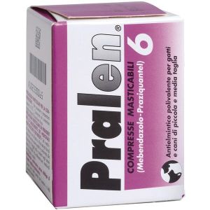 Pralen 6 Compresse Masticabili 240mg Gatti/cani Taglia Piccola/media