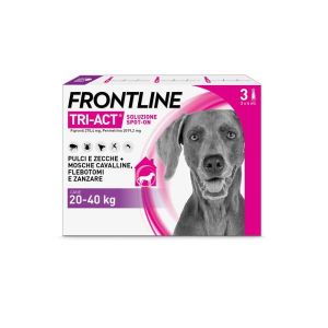 Frontline Tri-act X3 Pipette, Antiparassitario per Cani  20-40kg  Contro Parassiti e Insetti Volanti