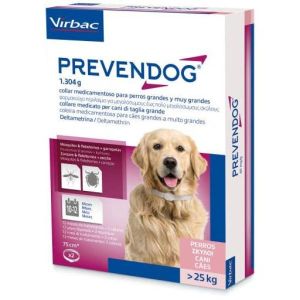 Prevendog 2 Collari Medicati 32,6g  75 Cm  Cani Taglia Grande  Peso Superiore A 25Kg