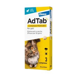 Adtab per Gatti da 2 A 8kg 3 Compresse Masticabili 48mg
