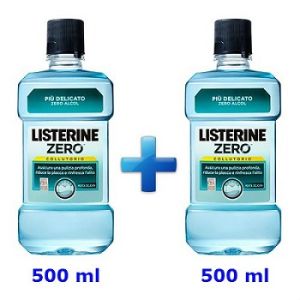Listerine coolmint collutorio gusto delicato 2x500ml