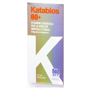 Katabios 60+ Integratore Multivitaminico Gocce 15ml + Tappo Serbatoio