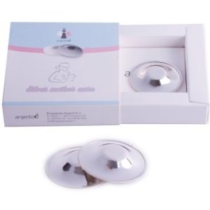 Silver Mother Care Nipple Shield In Pure Silver No Trilaminate 2 Pieces