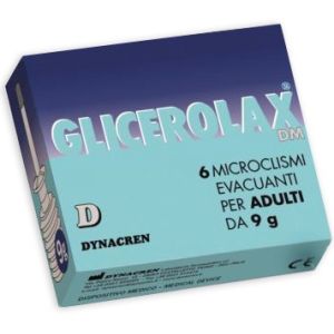 Glicerolax Adulti Microclismi Evacuanti 6 Pezzi X 9g Contiene Amido Di Riso