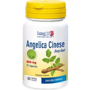 Longlife angelica cinese 500mg integratore alimentare 60 capsule