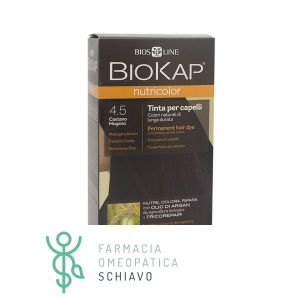 Biokap nutricolor 4,5 brown mahogany tint tube + bottle