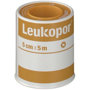 Cerotto In Rocchetto Leukopor Ipoallergenico Tessuto Non Tessuto Bianco 5x500 Cm