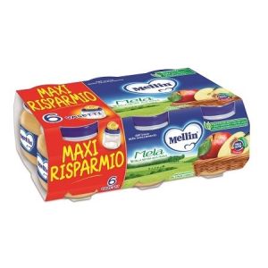 Mellin Homogenized Fruit Apple 6 x 100 g