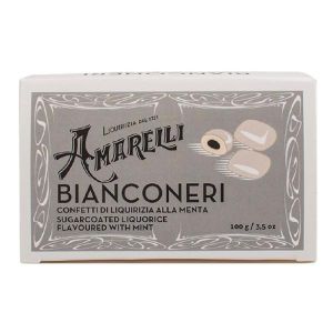 Amarelli Bianconeri  Liquirizia Confettata Aromatizzata Alla Menta 100g