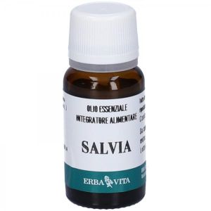 Erba Vita Olio Essenziale Salvia Integratore Antisudorazione 10ml