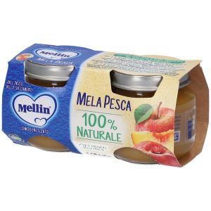 Mellin Omogeneizzato di Frutta Pesca i Mela 2 X 100g
