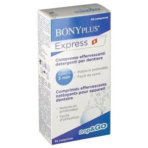 Bonyplus Express Compresse Effervescenti per Protesi 56 Compresse