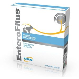 Drn Enterofilus Mangime Complementare Simbiotico Cani e Gatti 12 Fiale