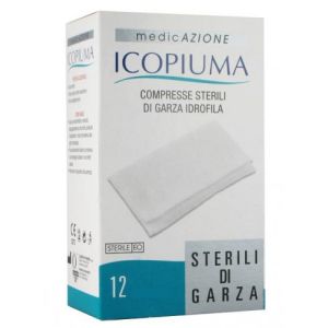 Garza Compressa In Tessuto Non Tessuto Icopiuma Autoadesiva 36x40cm 12 Pezzi