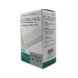 Garza Compressa In Tessuto Non Tessuto Icopiuma Adesiva 18x40 Cm 12 Pezzi