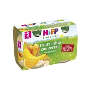 Hipp Biologico Omogeneizzato Di Frutta Mista Con Cereali 2 x 125 g