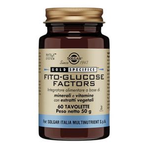 Solgar Fito-glucose Factors Integratore Metabolismo Glucosio 60 Tavolette