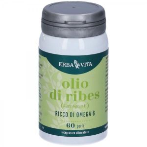 Erba Vita Olio di Ribes Integratore Omega 6 60 Perle 673mg