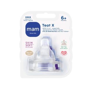 Mam Teat Tettarella In Silicone Morbida 2 Pezzi Misura X