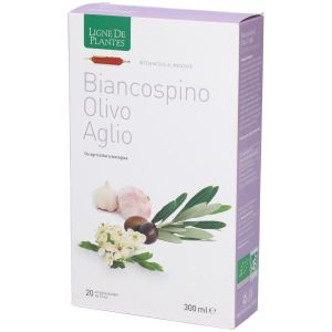 Biancospino Olivo Aglio Biologico 20 Ampolle Bevibili da 15ml