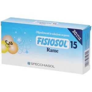 Specchiasol Fisiosol 15 Rame Oligoelementi 20 Fiale