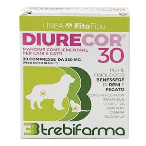 Trebifarma Diurecor Mangime Complementare Diuretico Cani e Gatti 30 Compresse