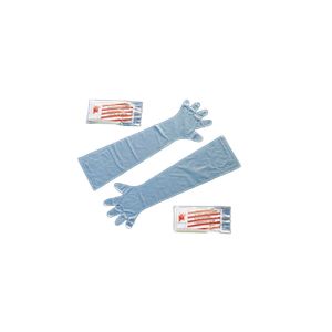 Zootechnical Gloves Elasticized Veterinary Use 85 Cm 50 Pieces