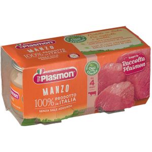 Plasmon Homogenized Beef 2 Jars of 80 g