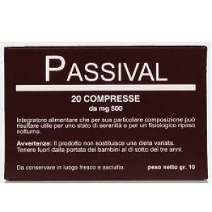 Passival Food Supplement 20 Tablets Of 500mg