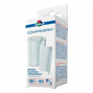 Compriderm Benda Elastica Non Adesiva per Un Leggero Sostegno Cm 10x5m
