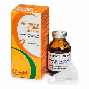 Candioli Vitaminico Liquido Mangime Complementare per Volatili 20ml
