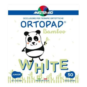 Master-aid Ortopad White Occlusore per Terapie Ortottiche Bambini Taglia Junior 50 Pezzi