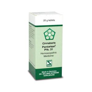 Schwabe Cinnabaris 31 Pentarkan Homeopathic Medicine 200 Tablets 50g