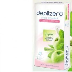 Depilzero Fruits Strisce Depilatorie per Il Corpo 14 Pezzi