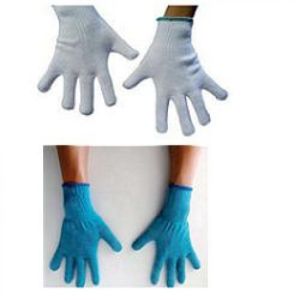 Guanto Ambidestro In Cotone Monofilo Bianco per Allergie Dermatologiche Senza Cuciture Polsino Elastico Larghezza 65mm 8 1 Paio
