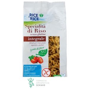 Rice&Rice Specialità Di Riso Pasta Fusilli Integrali Bio Senza Glutine 250 g