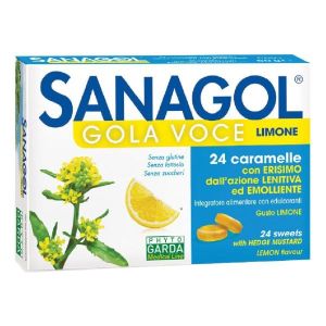 Sanagol Gola Voce Senza Zucchero Limone 24 Caramelle