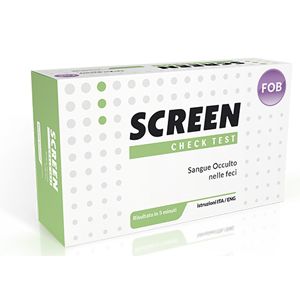 Rapid test that detects the presence of occult blood in F