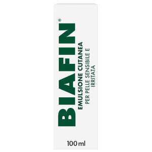 Biafin Emulsione Cutanea Idratante Lenitiva 100 Ml, Crema Scottature e Pelle Sensibile e Irritata