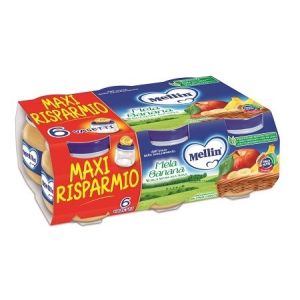 Mellin Homogenized Fruit Apple and Banana 6 x 100 g