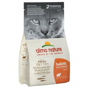 Almo Nature Holistic Maintenance Pesce Azzurro Fresco e Riso Cibo Secco per Gatti Adulti Sacco 2kg