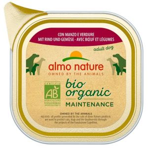 Almo Nature Daily Menu Bio Cibo Umido Manzo e Verdure Cani Adulti Vaschetta 100g