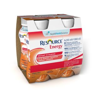 Nestlé Resource Energy Alimento Ipercalorico Gusto Albicocca 4x200 ml