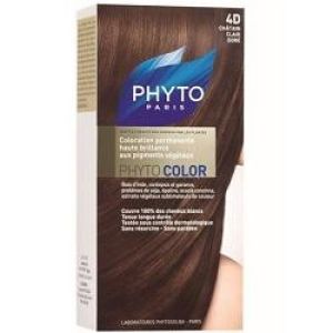 Phyto phytocolor colorazione permanente colore 4d castano chiaro dorato