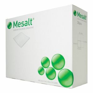 Compressa Assorbente In Tessuto Non Tessuto A Contenuto Salino Mesalt 10x10cm 30 Pezzi