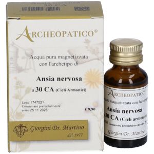 Archeopatico Acqua Pura Magnetizzata i Archetipo Ansia Nervosa A 30 Cicli Armonici 10ml