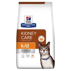 Hill's Prescription Diet K/d Salute Dei Reni i Pollo Crocchette per Gatti Sacco 1,5Kg