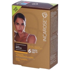 Incarose  Maxi Bronze 6 Salviette Viso/dec. Veg. Stam.
