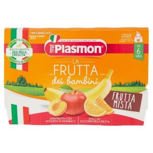 Plasmon Omogeneizzati di Frutta Sapori di Natura Frutta Mista 4x100g +6m