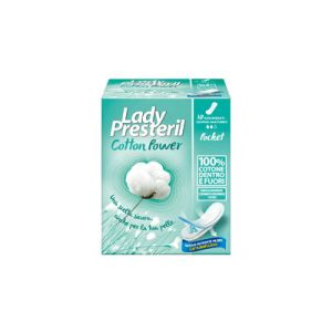 Lady presteril cotton power anatomici assorbenti in cotone 10 pezzi